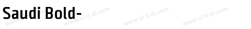 Saudi Bold字体转换